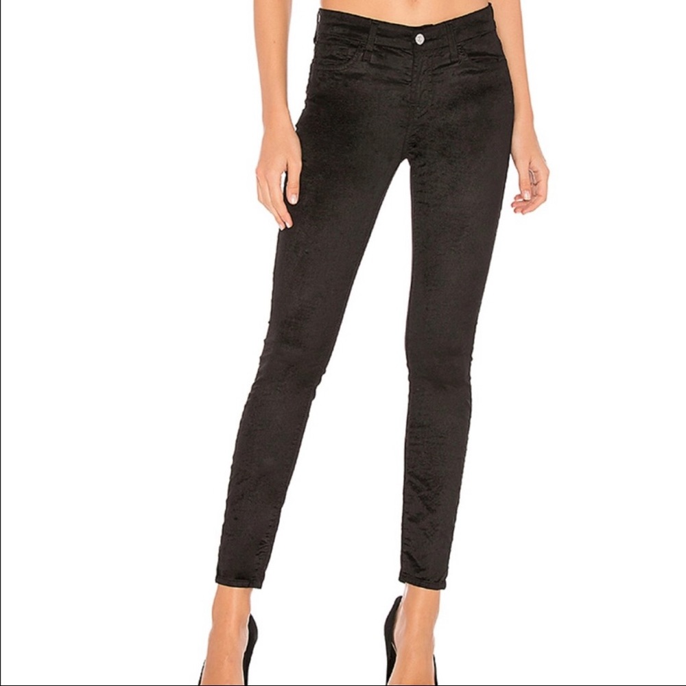 Black velvet Skinny 7 jeans 25